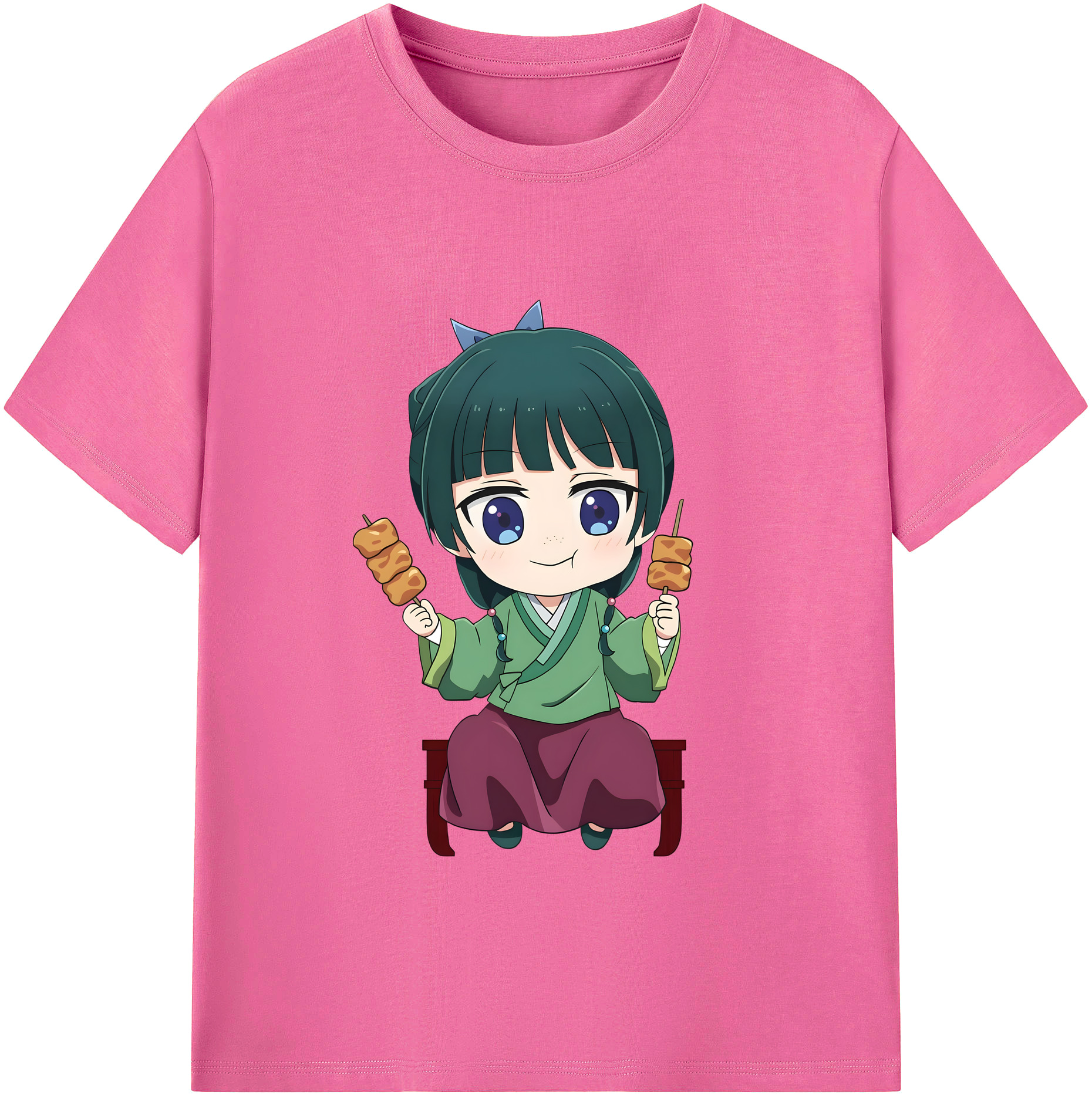 （画像用） 薬屋のひとりごと The Apothecary Diaries レディースカジュアルプリントTシャツ（綿100％）